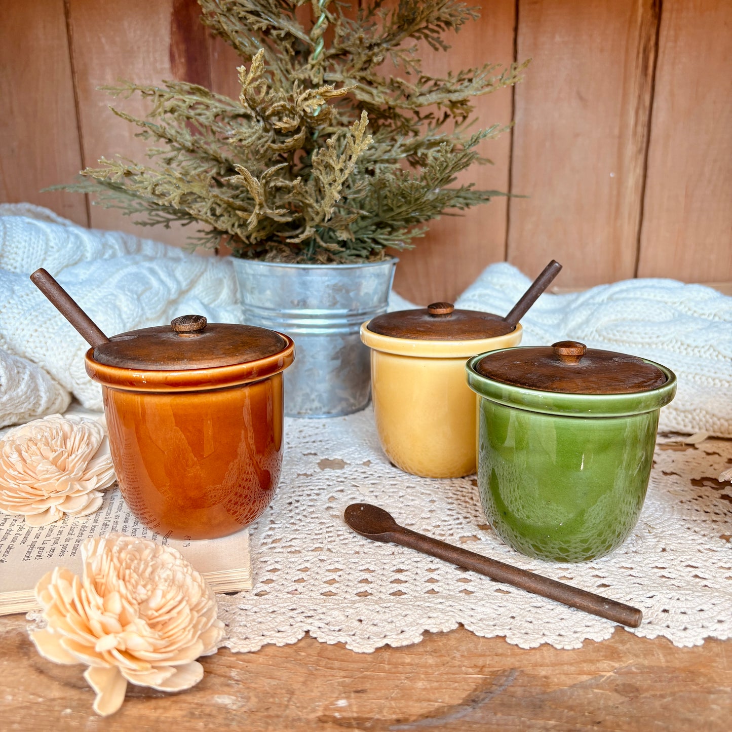 Ceramic container - set of 3