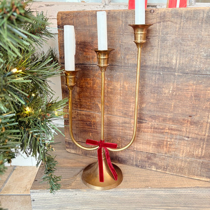 Three-branch candelabrum