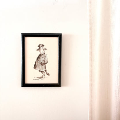Cadre vintage avec impression sur papier beaux-arts - Le shérif