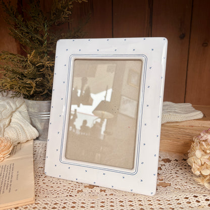 Cadre en porcelaine - 80s