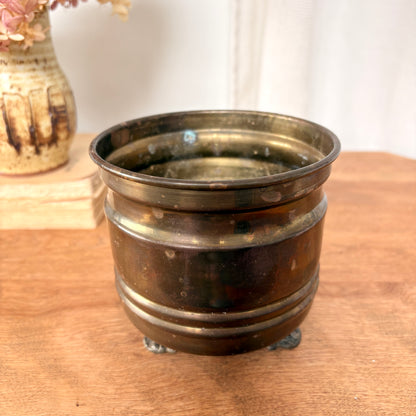 Small brass pot