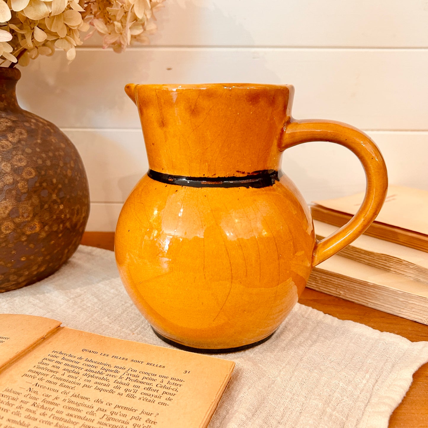 Ochre pitcher