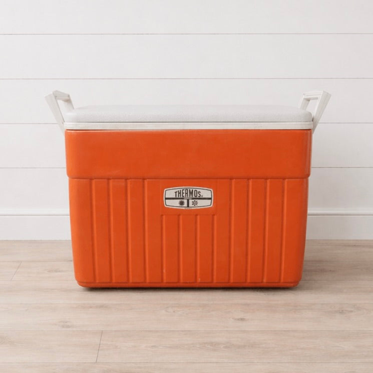Orange Thermos cooler