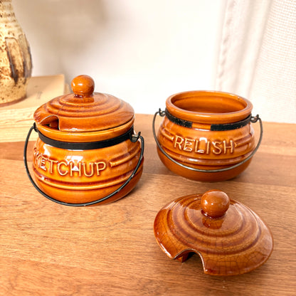 Ensemble à condiment vintage