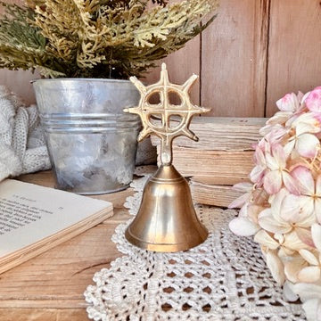 Brass sailboat bell