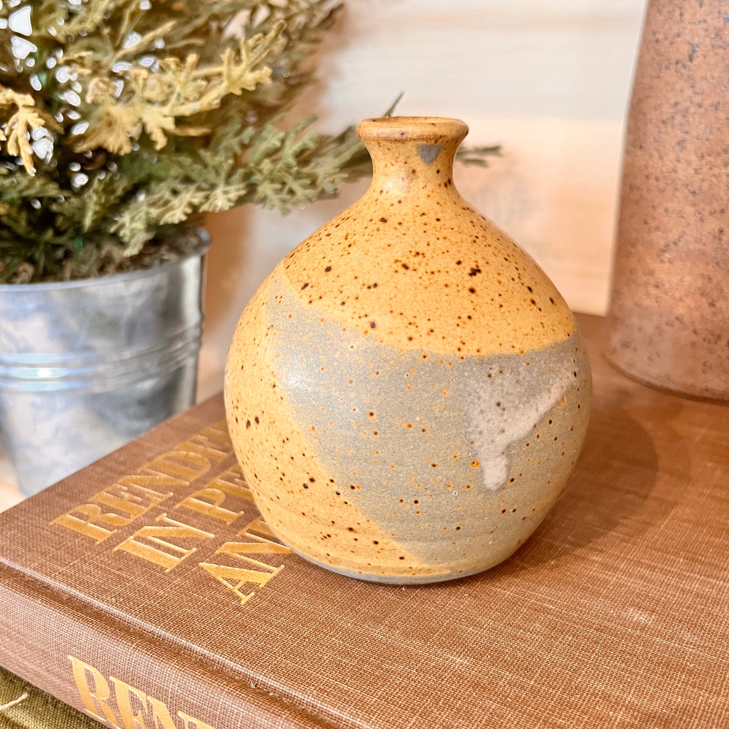 Small stoneware vase