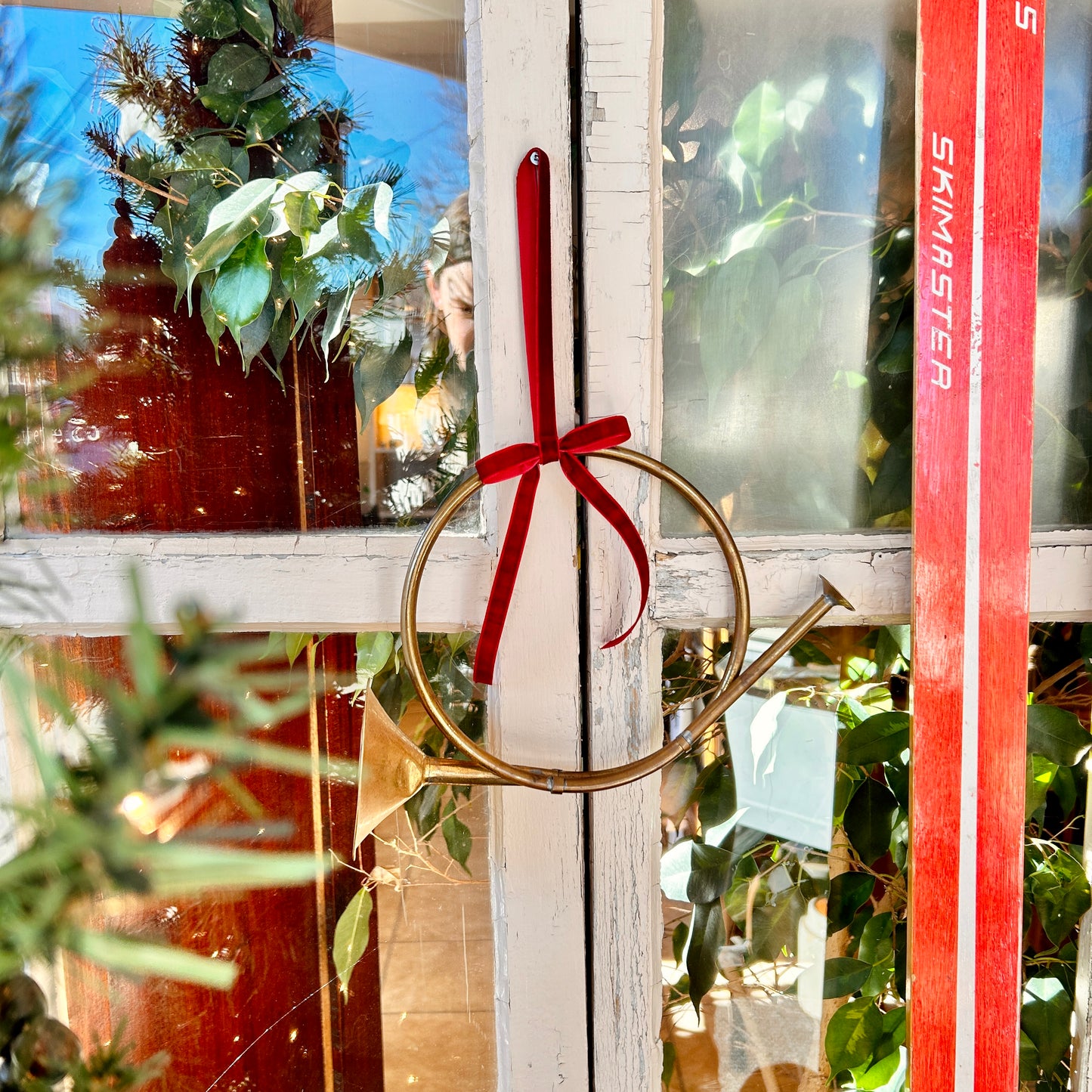 Couronne de Noël - Cor français en laiton