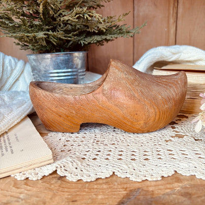 Vintage wooden clog
