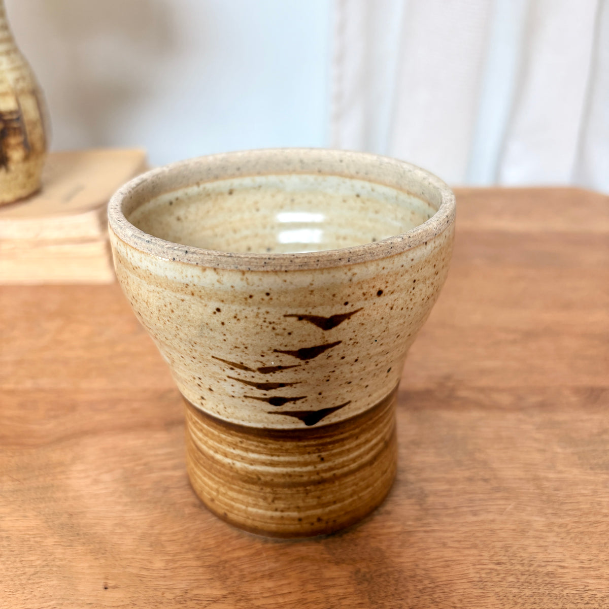 Pot en grès oiseaux