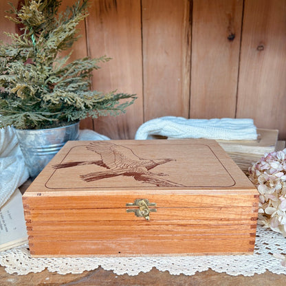 Wooden chest - eagle
