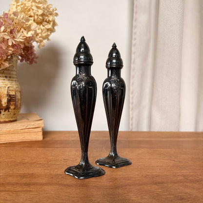 Salière-poivrière argent plaqué