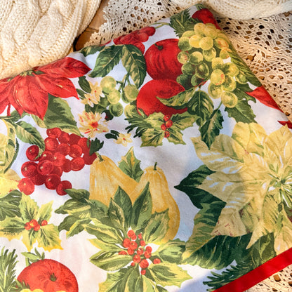 Nappe festive - poinsettia