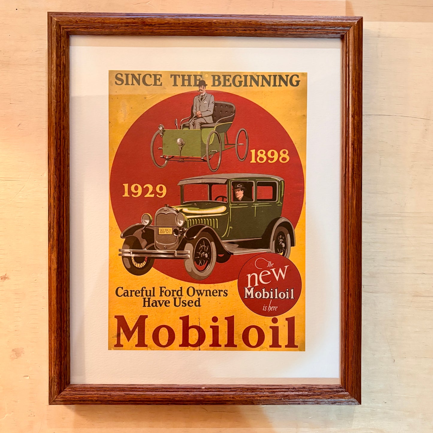 Cadre vintage avec impression sur papier beaux-arts - La performance