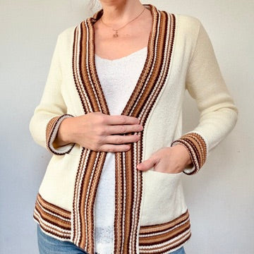 Striped trim jacket