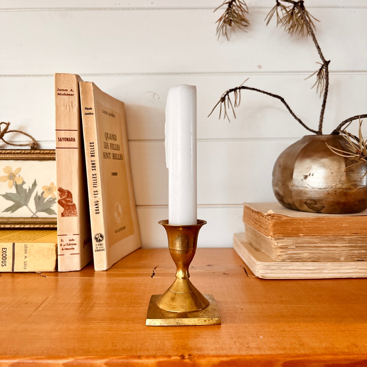 Brass candle holder