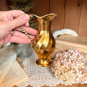Small brass pitcher