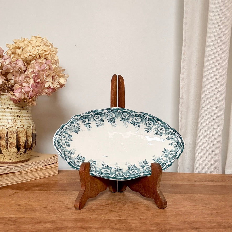 Assiette ovale antique