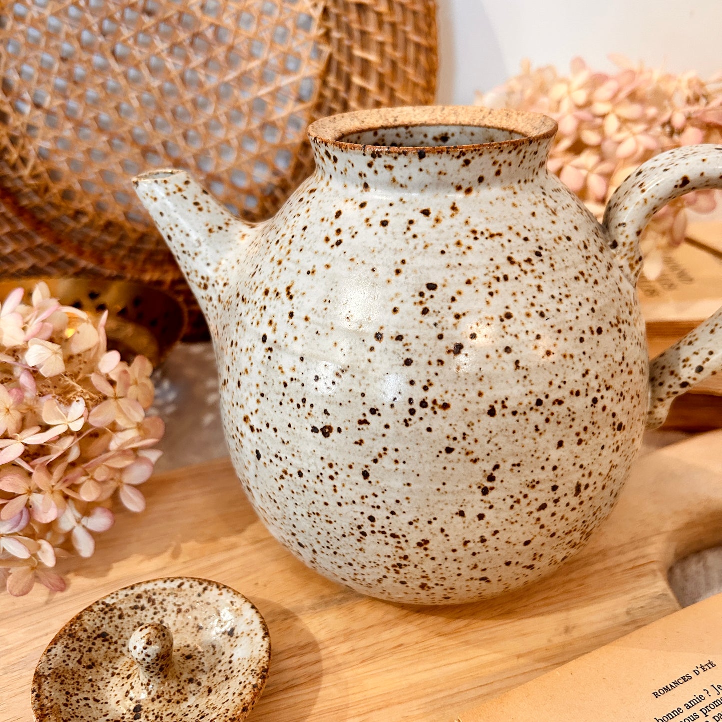 Stoneware teapot