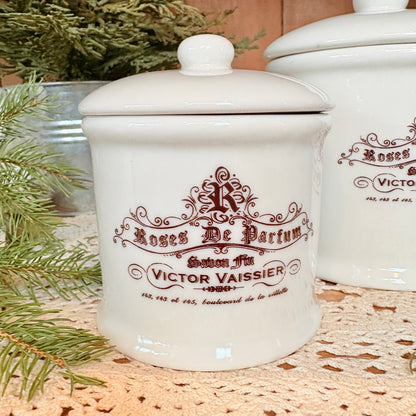 Lavender porcelain pot