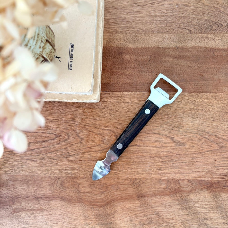 Décapsuleur perforateur 2-en-1 vintage