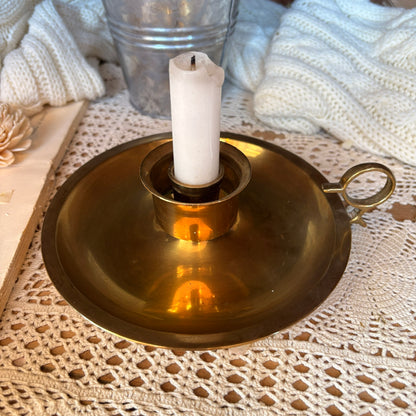 Brass chamberstick