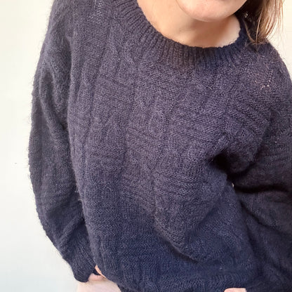 Navy wool sweater