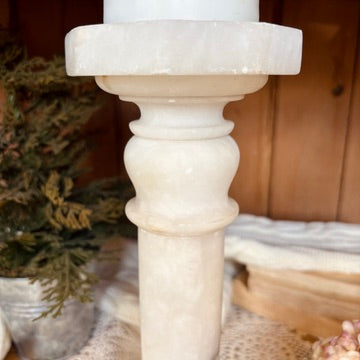Marble candle holder