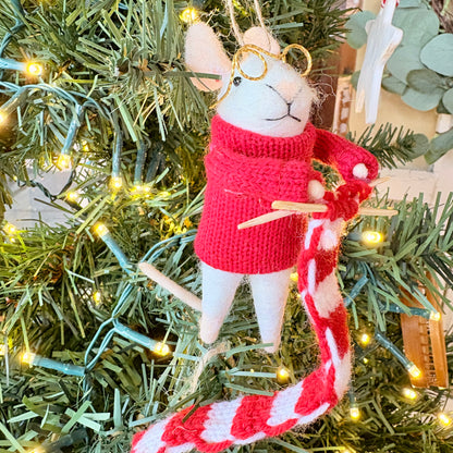 Christmas ornament - Teacher mouse