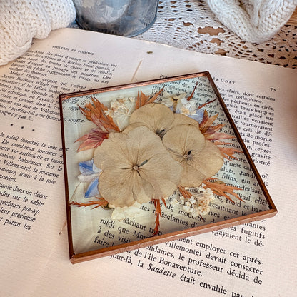 Presse-papier fleurs pressées