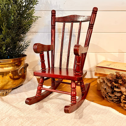 Small wooden rocking chair