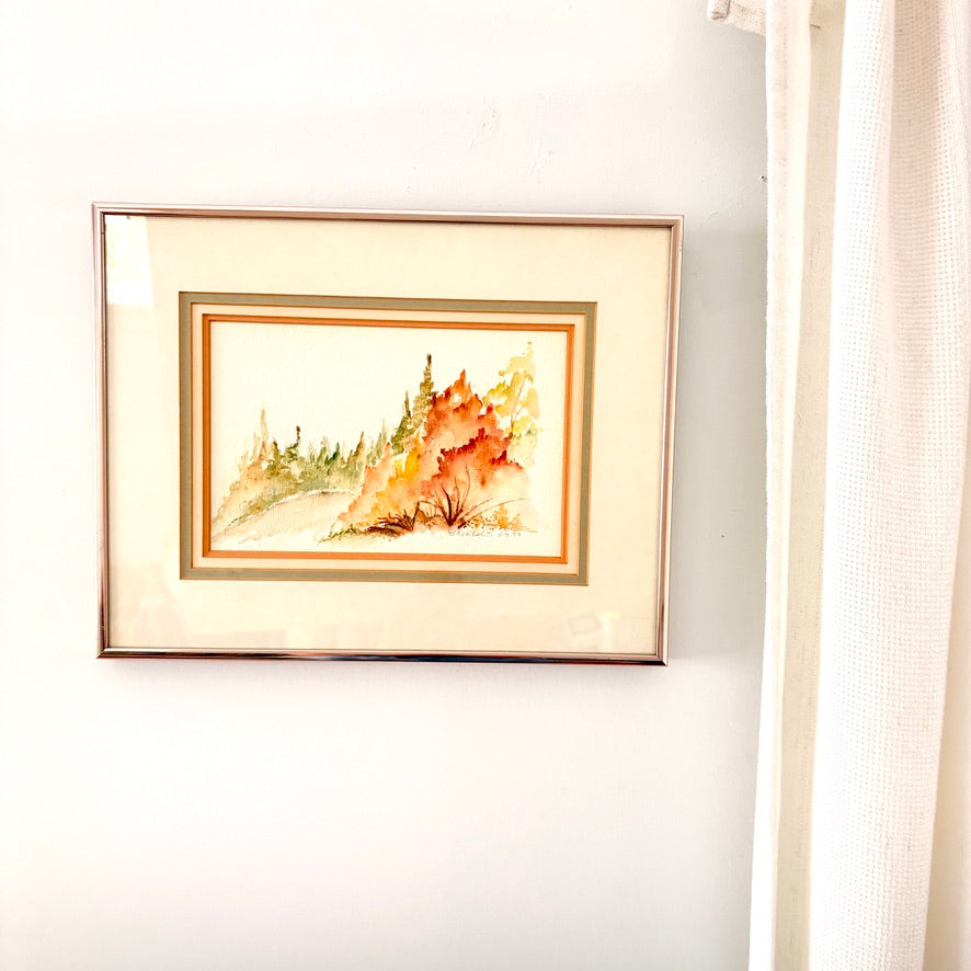 Cadre aquarelle 1985