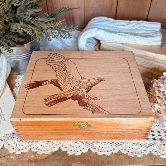 Wooden chest - eagle