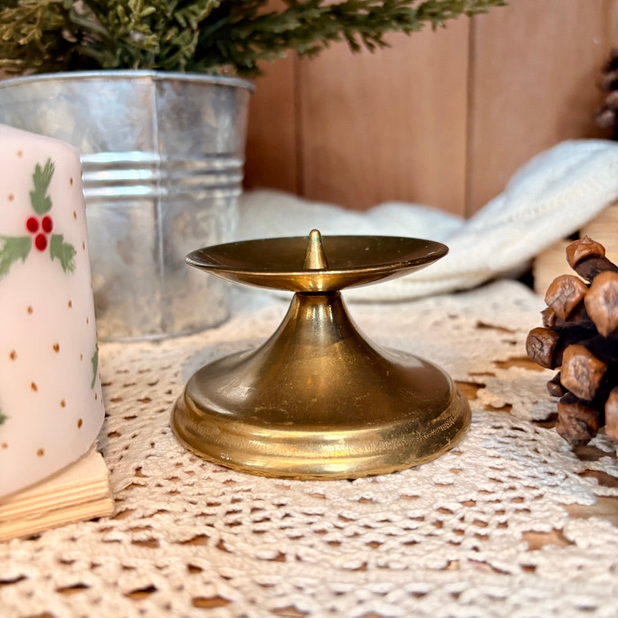 Brass candle holder