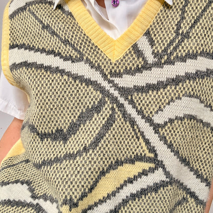 Débardeur Jaune et gris