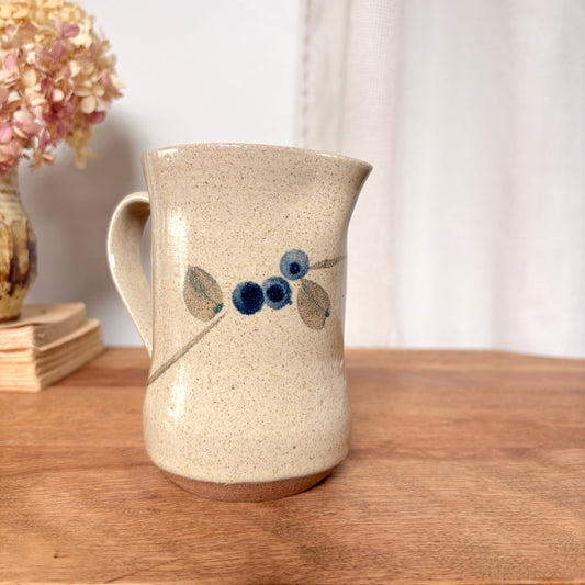 Petit pichet artisanal - Les bleuets