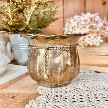 Small brass pot