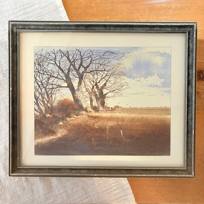 Cadre vintage avec impression sur papier beaux-arts - La transition