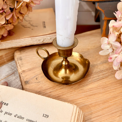 Brass candle holder