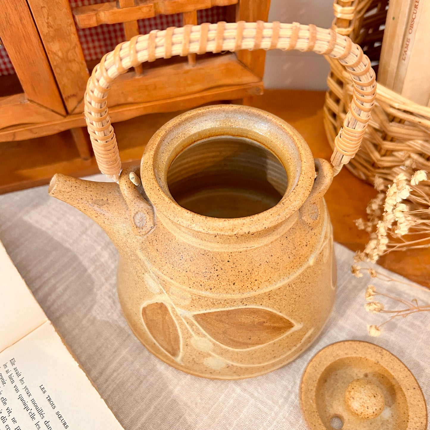 Stoneware teapot