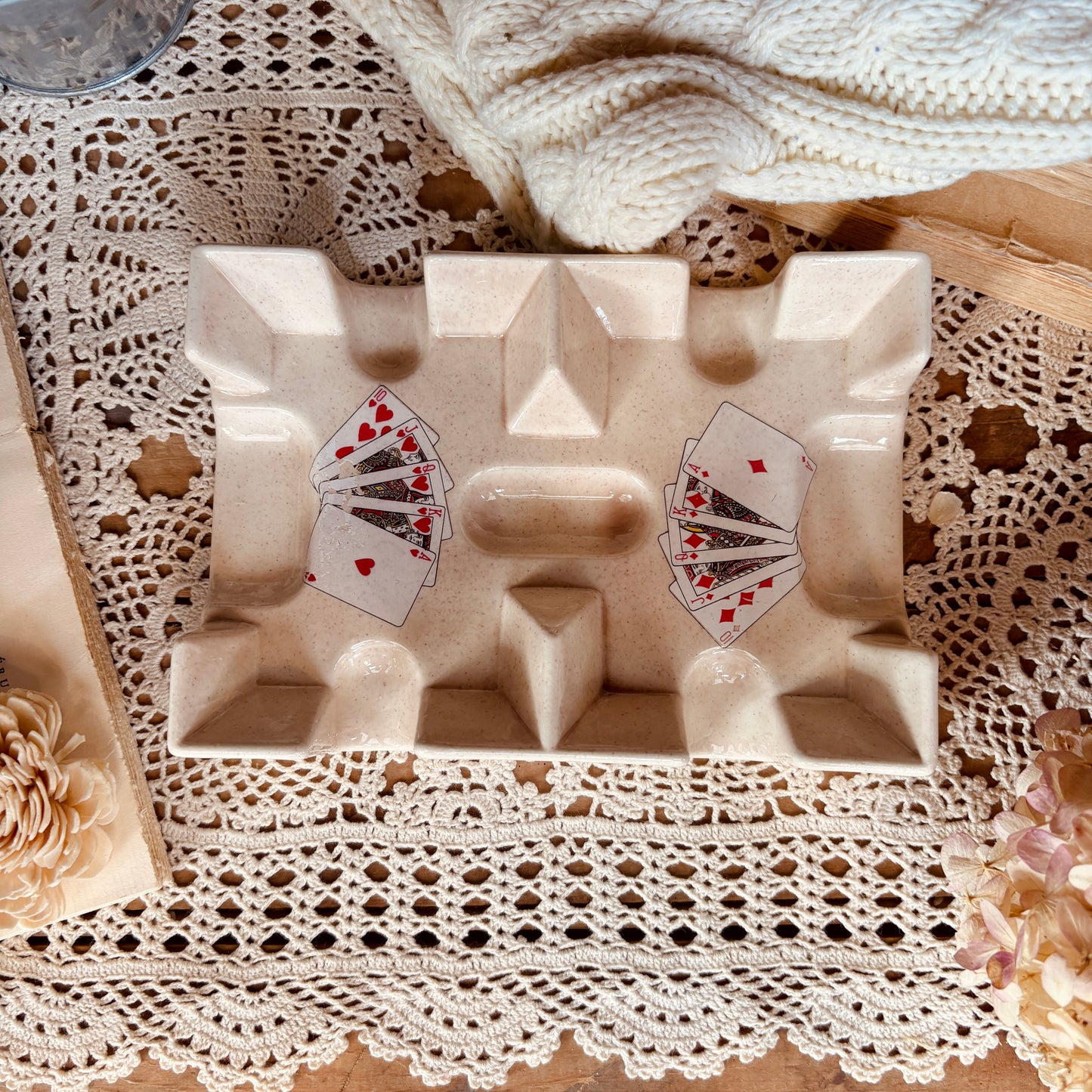 Porte jeux de carte en céramique