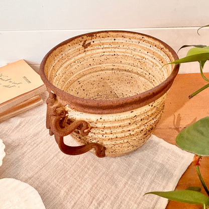 Large stoneware planter