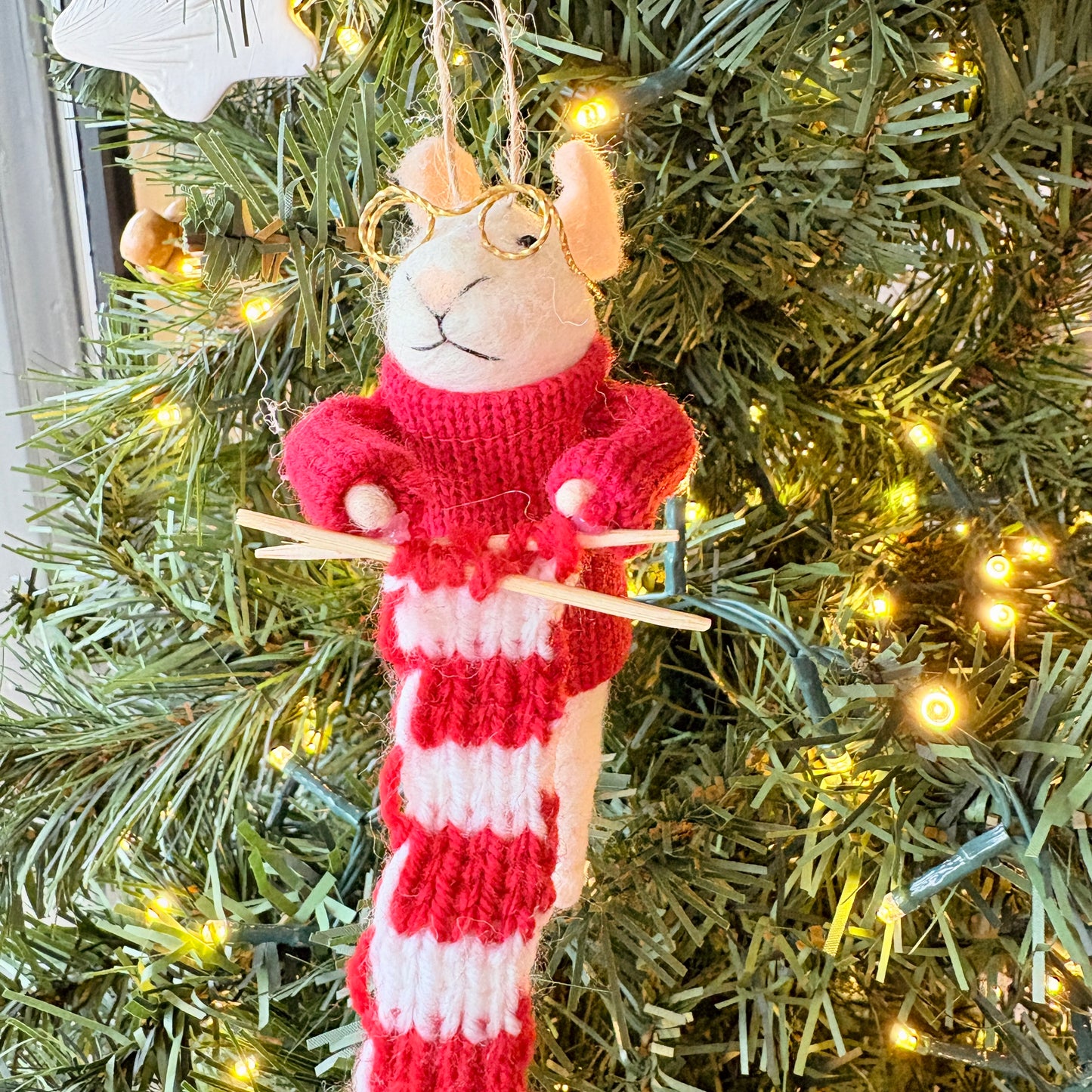 Christmas ornament - Teacher mouse