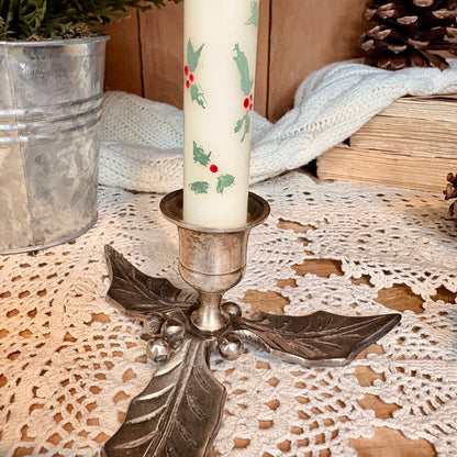 Bougeoir - feuille de gui