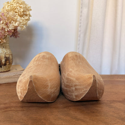 Pair of wooden clogs