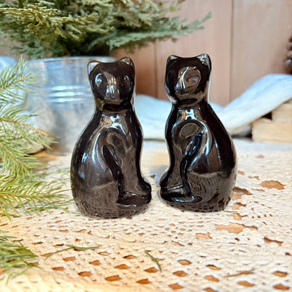 Salière et poivrière - Les chats noirs