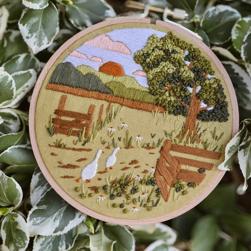 DIY embroidery set - Geese