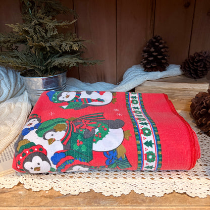 Nappe festive - pingouins
