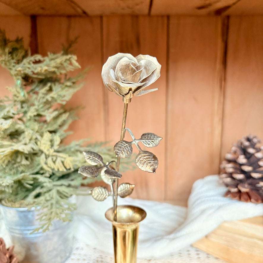 Golden eternal roses