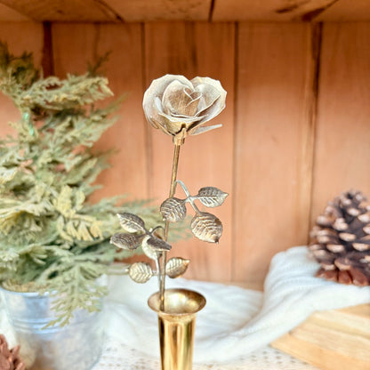 Golden eternal roses