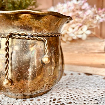 Small brass pot